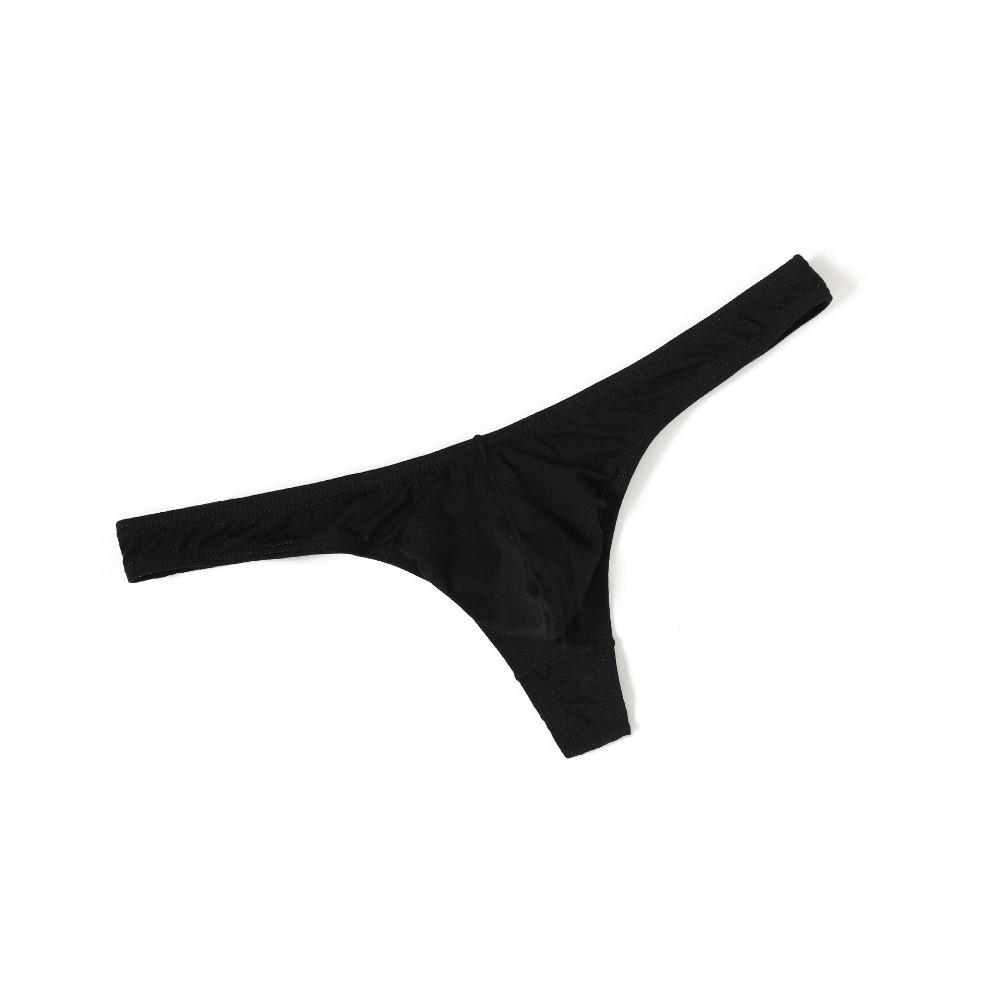 Transparent Ice Silk Thongs Large Size Mesh Underpants Breathable Men's Underwear Men