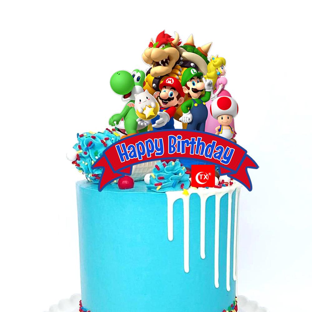 Acrylic Birthday Cake Topper Insert Card