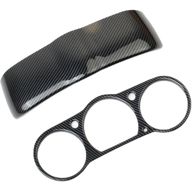 Carbon Fiber Style Center Control Dashboard Instrument Board Frame Cover Trim Accessories for Nissan 350Z
