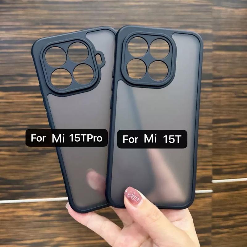 For 2025 Xiaomi 17 Pro Max 15 14 T Pro Ultra Case Matte Transparent Hard Back Cover Soft Edge Protective Shockproof Bumper Shell