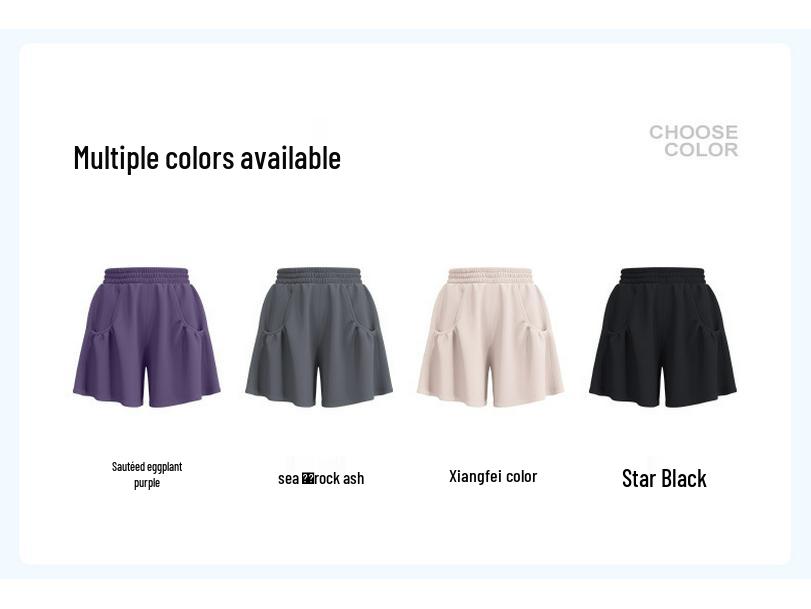 Women's High-Waist Breathable Yoga Shorts with Pockets – Loose Fit for Running & Fitness