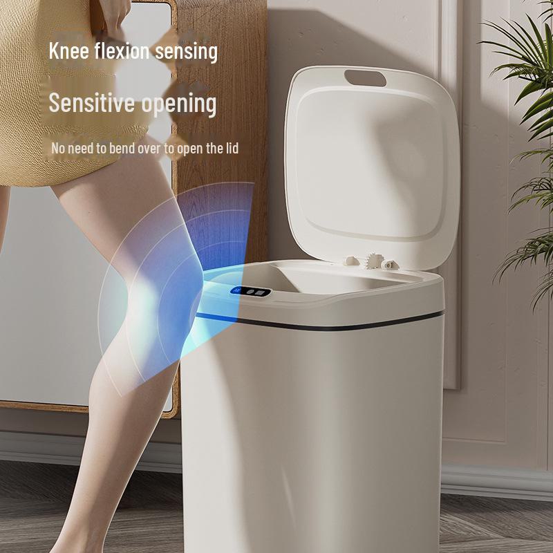 High-Capacity Automatic Sensor Trash Can for Home & Kitchen