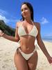 Women's European & American Sexy Solid Color Bikini Swimsuit