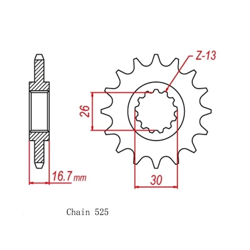 525 Motorcycle Front Rear Sprocket Kits For Honda CB650F 2014-2018 CBR650F 14-18 CB650 RA - CBR650R -