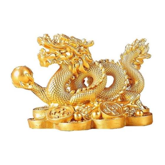 Dragon Figurine, Feng Shui, 5 Claws, Dragon, Interior, Living Room, Entrance Object, Ornament, Increase Money Luck, Prayer, Improve Luck, Good Luck