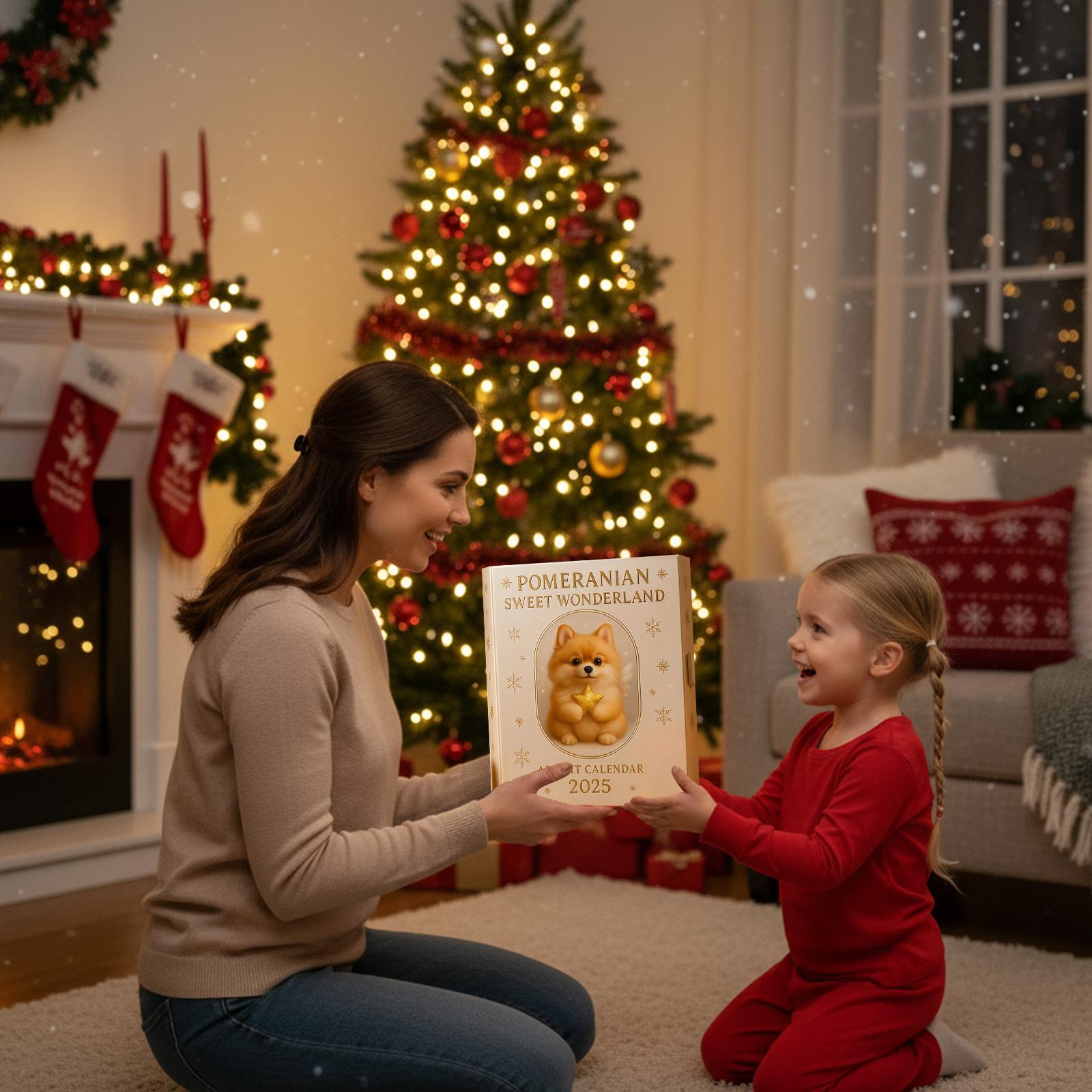 

Pomeranian Sweet Wonderland Christmas 24 Days Countdown Calendar W/24 2D Doll Xmas Countdown Calendar for Pomeranian Lovers Gift China Mainland