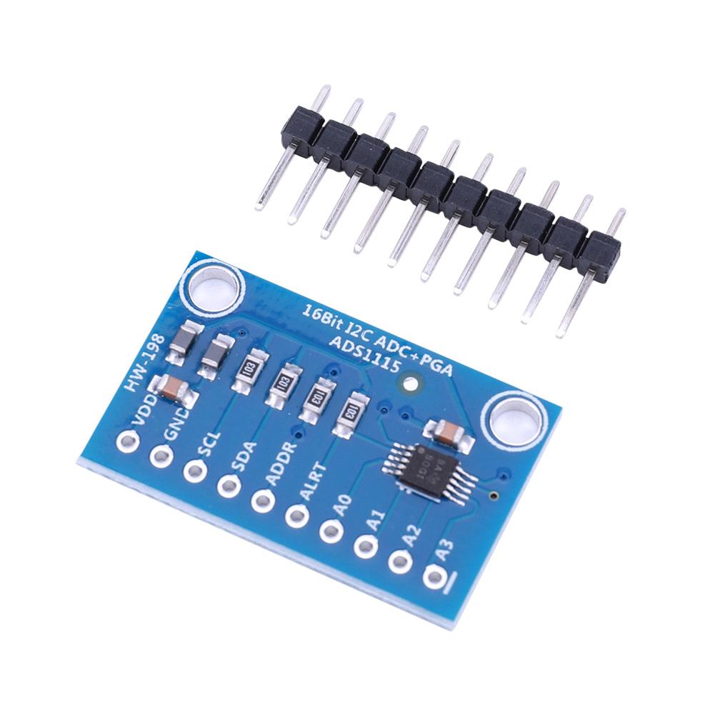 ADS1115 ADC Ultrakompaktes 4-Kanal-Modul 16 Bit 2,0 V bis 5,5 V für Arduino RPi -