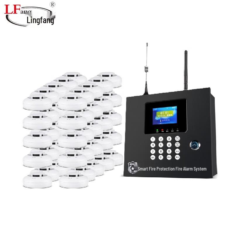 LFang PS-GT20 Wireless Smoke Alarm System (1 Host + 10 Detectors)