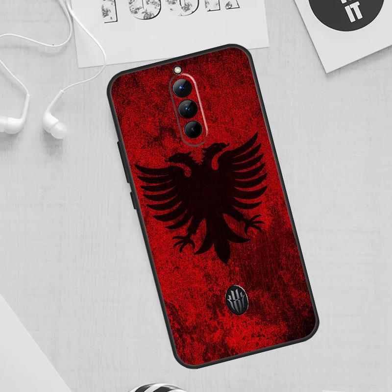 Albania Flag Eagle Case For ZTE Nubia Red Magic 11 10 9 8 8S 9S 10S Pro Plus 6 7 6S 7S For RedMagic 10 Air Cover