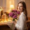 Multicolor Peony Artificial Flower Daisy Flower Silk Petals Simulation Flower Bouquet Floral Arrangement Green Leaves