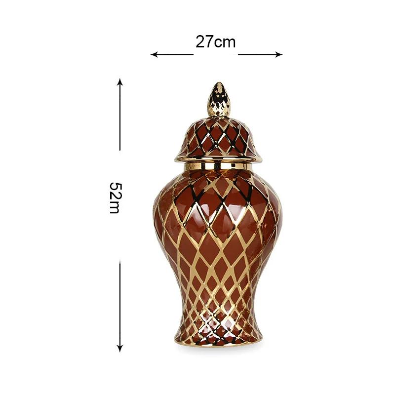 Large ceramic general jar home decoration vase ornaments porcelain vase tabletop decorations ceramic vase home decoration