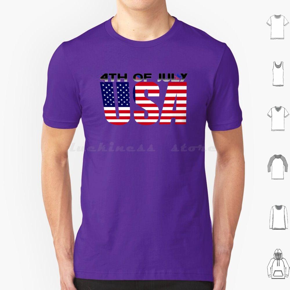 4. Juli T-Shirt Baumwolle Herren Damen DIY Druck 4. Juli Tag USA Amerikanischer Stolz Rot Weiß Blau Patriotische Sterne Und