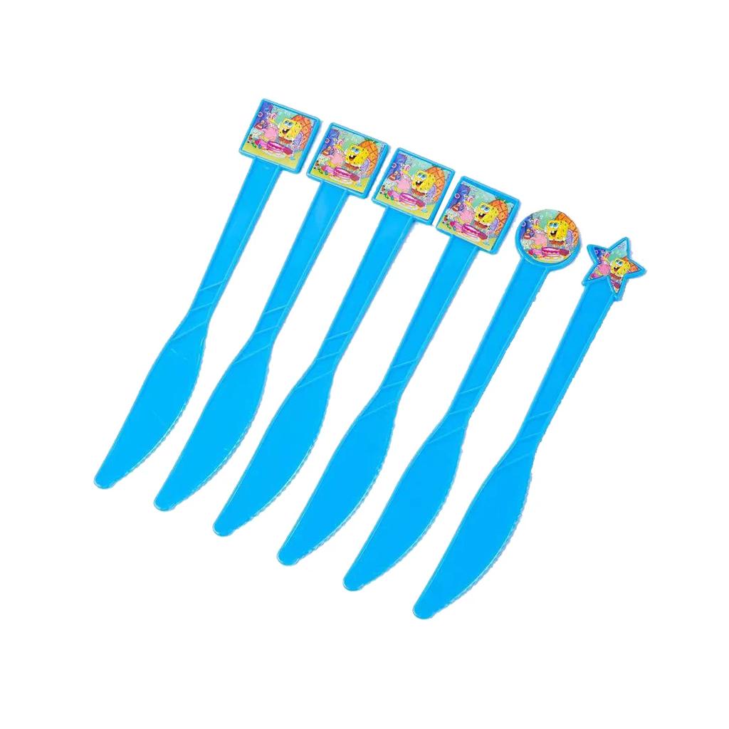 Sponge-Bob Birthday Party Decoration For Kids Toy Aluminum Foil Latex Balloon Cartoon Tableware Event Supplies Banner Backdrops