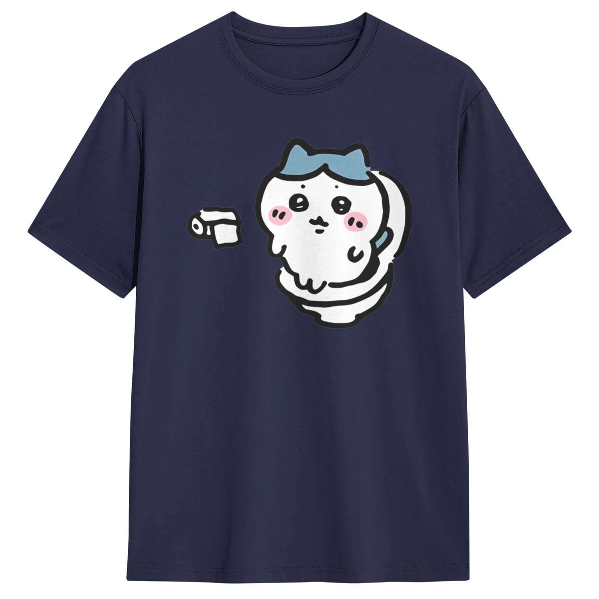 

Hachiware On The Toilet Potty Chiikawa Usagi Poop Pooping Meme T Shirt T-Shirts Short Sleeve Cotton O Neck Oversize Clothing 4XL