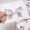 Europe Masquerade Face Stickers Safe Acrylic Drill Adults Children Facial Decoration Adhesive Stickers Party Dance Supplies