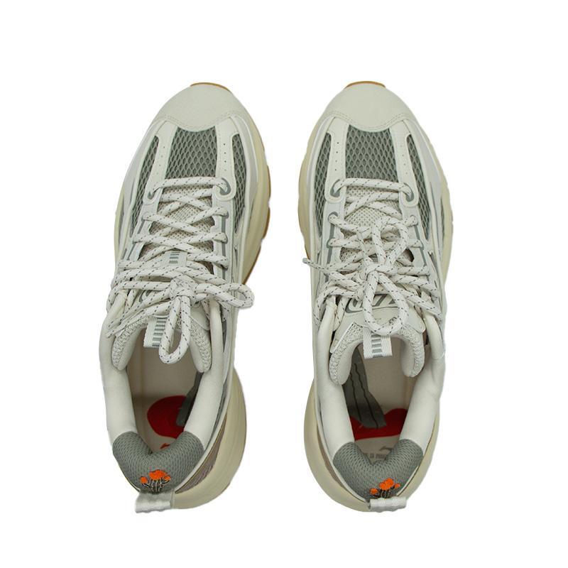 LiNing Yixing Lite Classic Comfortable Shock Absorption Non-Slip Wear-Resistant Rebound Low-Top Casual Shoes Men Casual Shoes Gray AGCU057-4