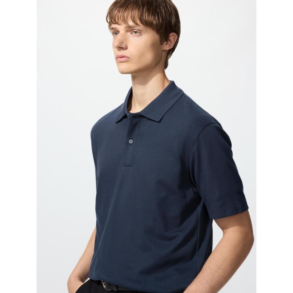 Uniqlo Japan Air Rhythm Cotton Kanoko Polo Shirt