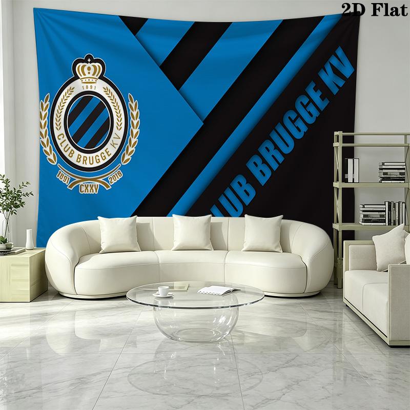 Royal Belgian Football Club Pattern Home Decor Tapestry, Wall Hanging, Decorative RV Wall Cloth.MGT0918123