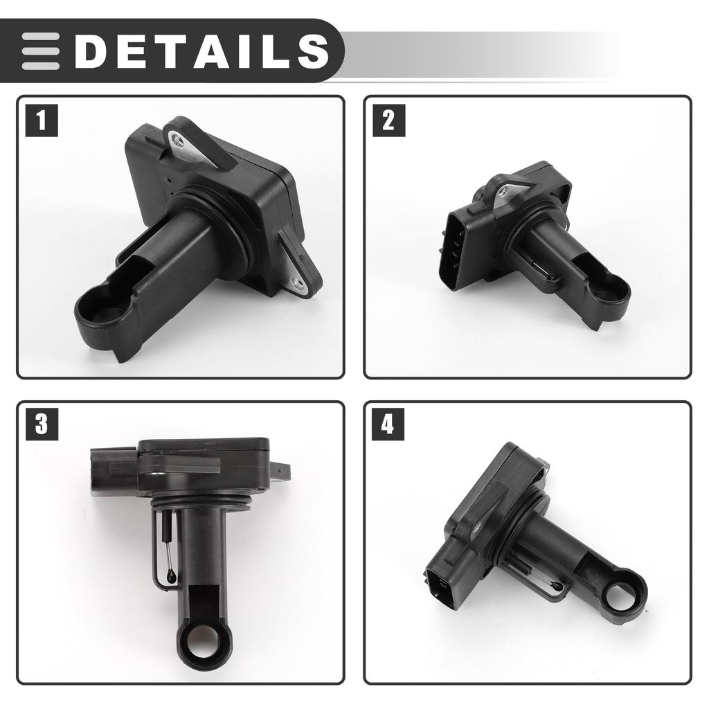 Motoforti Volvo Mass Air Flow Sensor Meter, Plastic and Metal, Part Number 9202199, Black