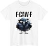 F-CAW-F Rabe 100% Baumwolle T-Shirt Herren T-Shirts Oberteil Lustig Gotisch Krähe Sarkastischer Vogel Wortspiel Unisex Geschenk T-Shirt Oberteil