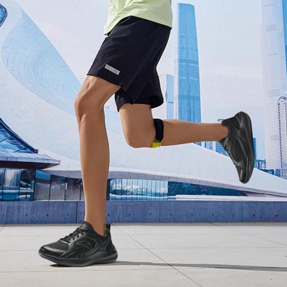 New Anta Cushioning And Breathable Low Top Casual Running Shoes Men's Black 912535507-4
