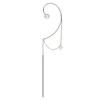 Akoya Pearl Hook Chain Ear 10K Pearl Earrings 5.0-7.0mm & Cuff, Gold, Women's [Gift Wrapped]