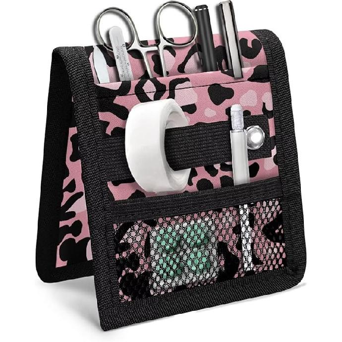 Cat Printed Nurse Pocket Protector Cartoon Nurse Organizer Bag Pouch Utility Hospital Bag Organiser Pouches Tool Case