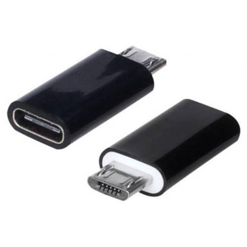 Cables & Adapters Type C Female Connector To Micro Usb 2.0 Male 3.1 Converter Black
