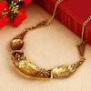 Vintage Alloy Moon Pendant Necklace With Geometric Design For Nightclub Fashion And Gift