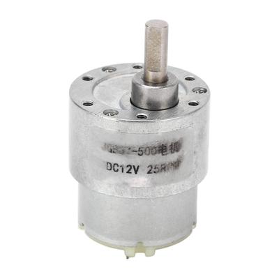 Gear Motor DC 12V 25RPM Speed Reduction Self Locking Turbine Worm Geared Motor for Machine