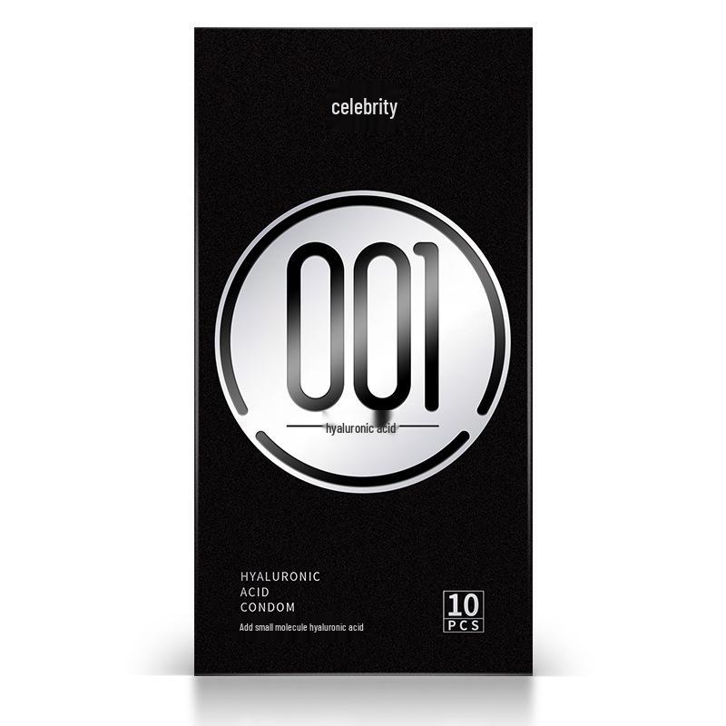 Mingliu Ultra Thin Long-Lasting Dotted Condoms with Hyaluronic Acid - 10 Pack