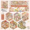 Miniature Diorama Sticker Set: 20 Styles of Transparent Cartoon Stickers for DIY Collage and Children's Crafts.
