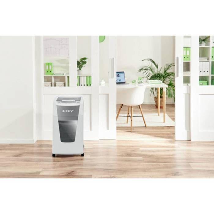 Destructeur De Documents - LEITZ - IQ AutoFeed OfficePro 300 P4 - Coupe Croisée - 60L - Silencieux