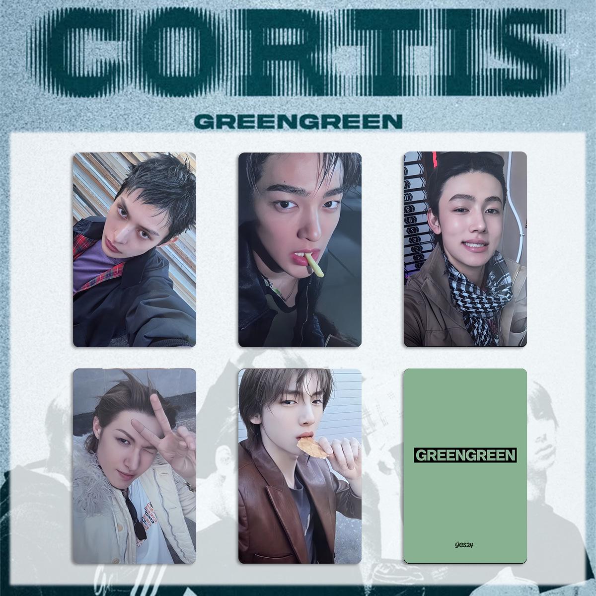 Набор фотокарточек CORTIS Roasted Hoof GREENGREEN со специальными и счастливыми карточками из кафе HMV Japan