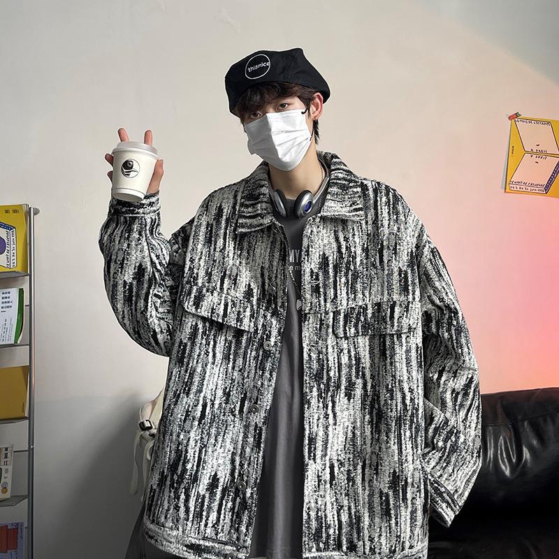 Men's Spring and Autumn Fashion Hip Hop Jacket Top Coat