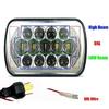 85W 7X6" 5X7" Led Jeep Silver Headlights Truck Headlamp Semi-Enclosed Lights
