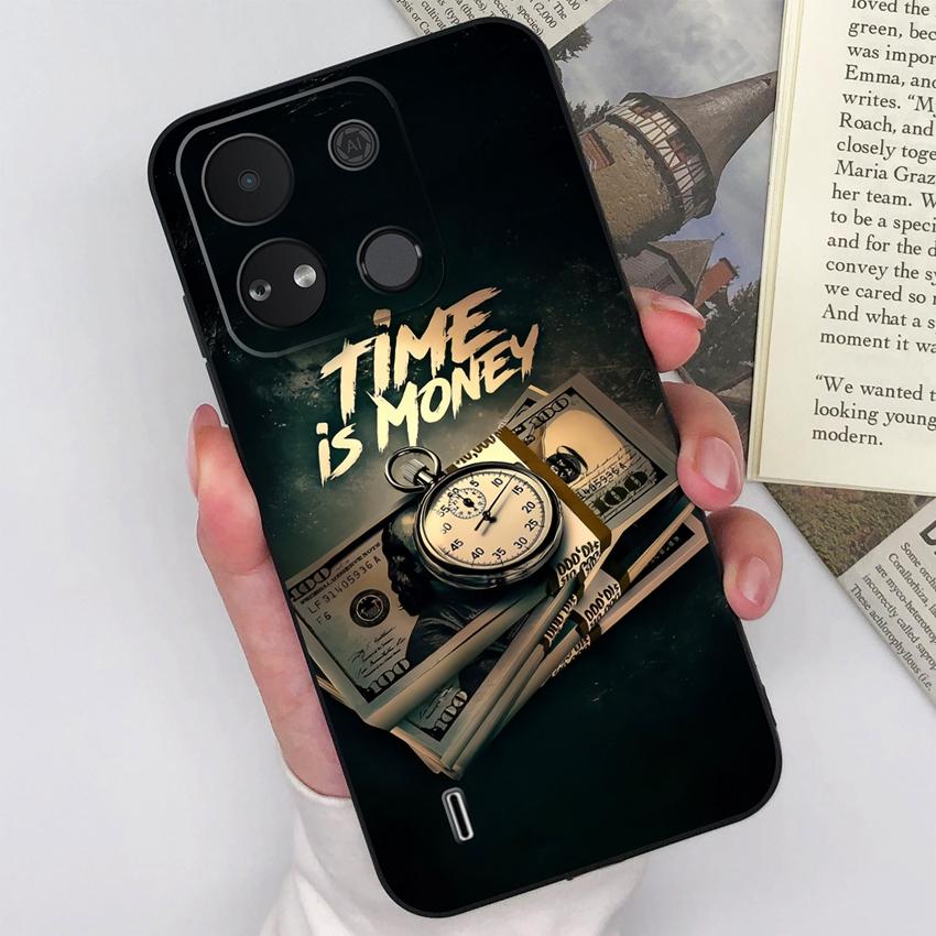 For Itel A04 A05s A16 A18 A23 A25 A26 A17 A33 A56 Phone Case Pretty Bow Pattern Fashion Shell Matte Silicone Anti Drop Protective Covers For Itel Capa