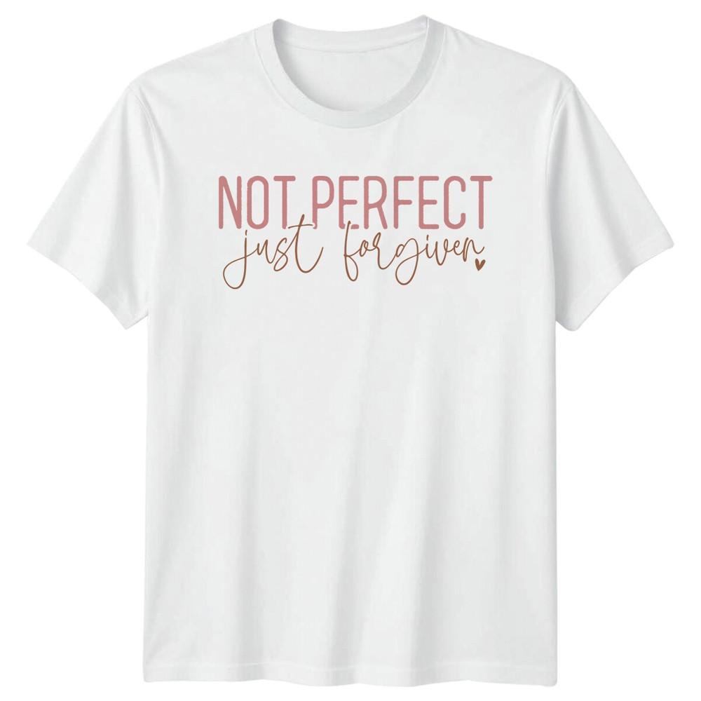Not Perfect Just Forgiven Christian Faith TShirt Gift S