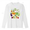 Cute Vegetable Art Healthy Veggie Vegan Gardening T Shirt Vintage Washed Fashion Homme Comfortable Versatile Stylish Stretched