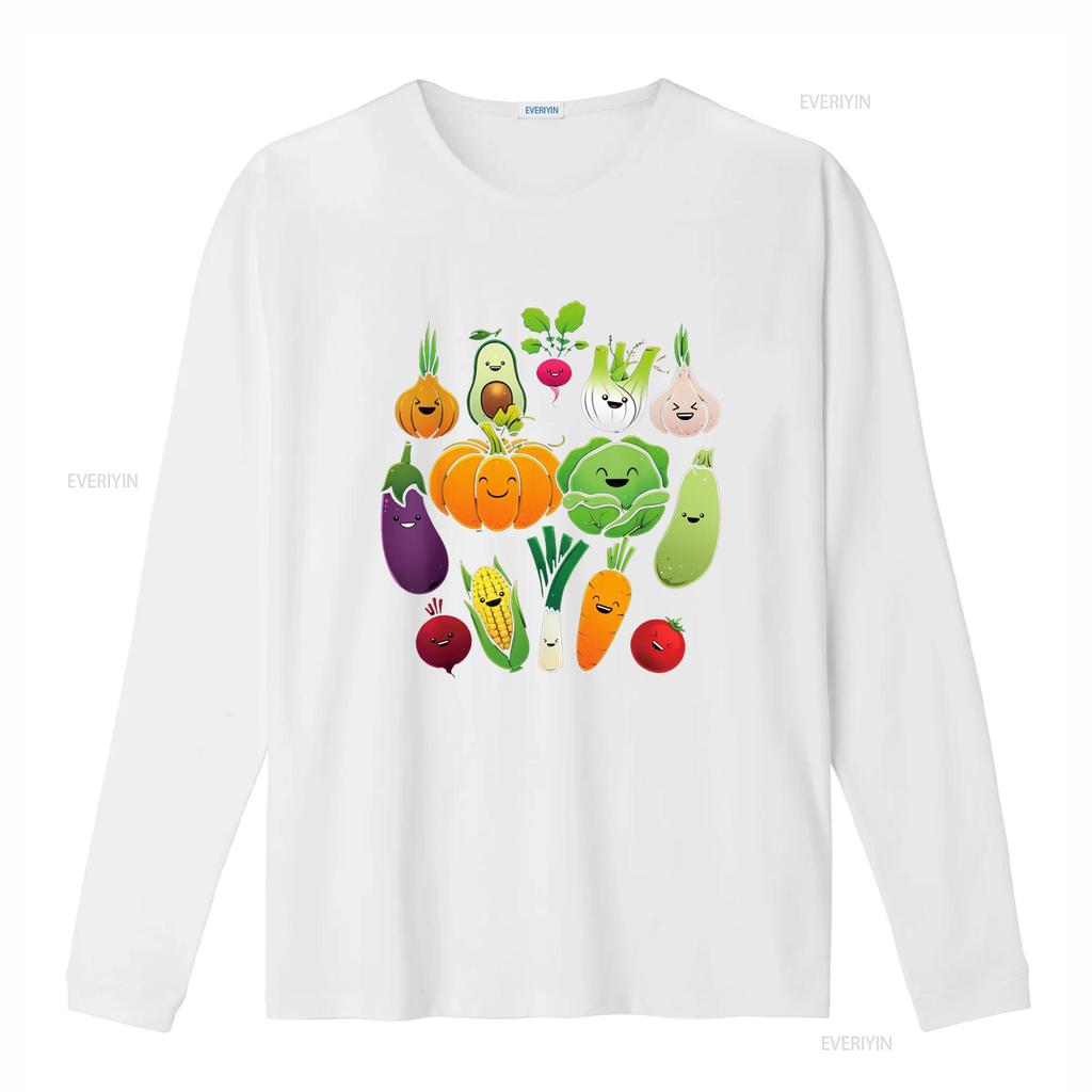 Cute Vegetable Art Healthy Veggie Vegan Gardening T Shirt Vintage Washed Fashion Homme Comfortable Versatile Stylish Stretched