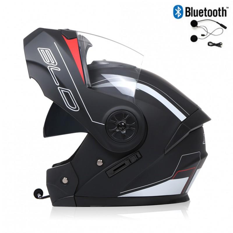 Full Face Motorcycle Helmet With Dual Visors Flip-Up Design All Season Riding Gear Scooter Electric Bike