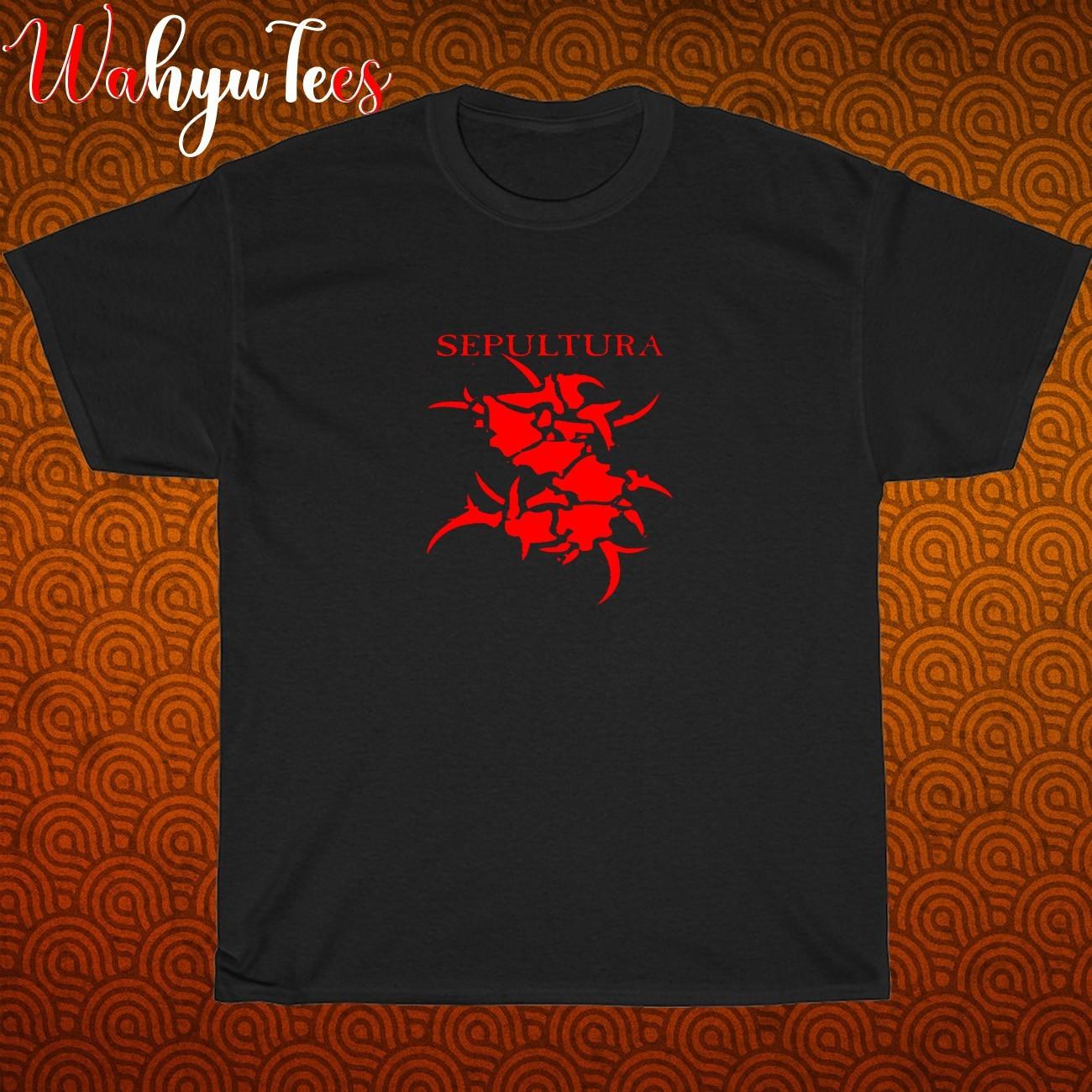Sepultura Logo Black/Grey/Navy/White Size S-5XL Unisex T-Shirt XXL