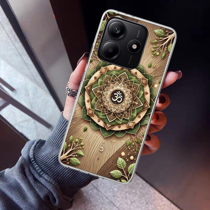 Mandala Chakra Insist Yoga Phone Case For Xiaomi Redmi Note 10 11 12 13 14 15 Pro Plus 11S 12S 14S 11T 11E 10S Soft TPU Back Cov
