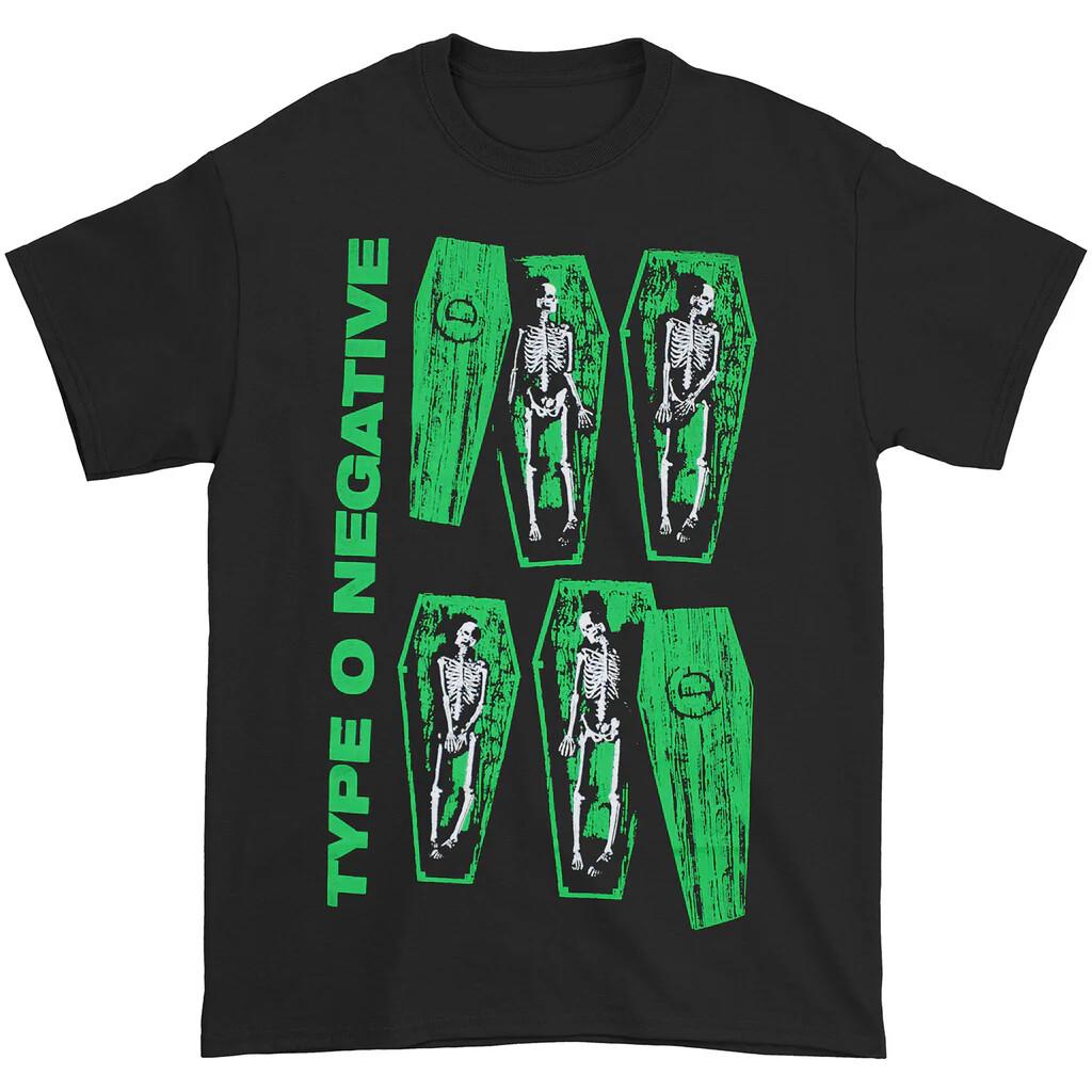 Type O Negative Coffin T-shirt - New - Skeleton Coffins -Official L