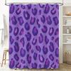 Leopard Print Shower Curtain Wild Animal Jungle Decor Bathroom Fabric Liner Waterproof Vintage Rustic Home Decor