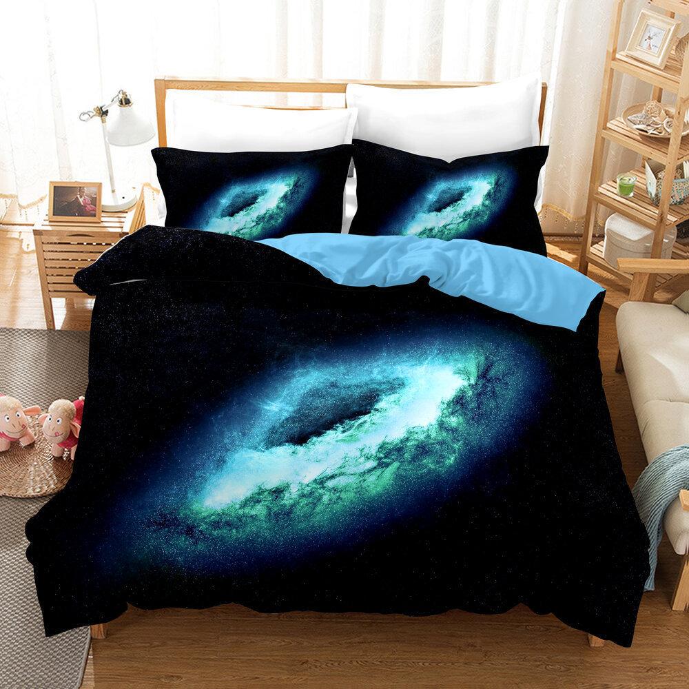 Thickened And Sanded, Three-Piece Quilt Cover Printing 3D Digital