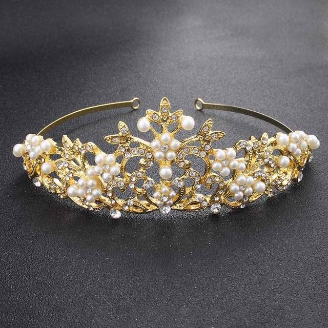 Miallo European Classic Princess Tiaras And Crowns Austrian Crystal Headpieces Wedding Hair Jewelry For Bride Hairstyle