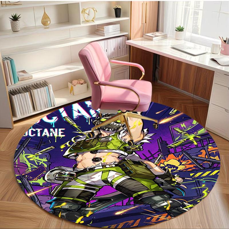 Apex Legends Print Round Rug, Washable Floor Carpet, For Entryway Dorm Laundry Room Office Study, Home Decor Birthday Christmas Gift