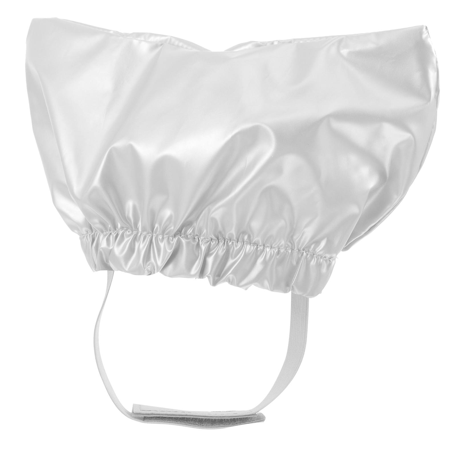 

Satin EVA Waterproof Pet Hat Adjustable Elastic Strap For Bathing Caps Kitten Shower Ear Covers Bathroom Stretchable Pet серебряный