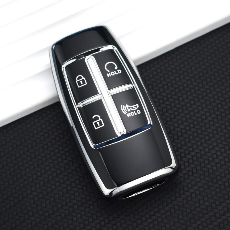 4 8 butoane NOU TPU husă pentru chei de mașină pentru Hyundai Genesis G80 GV70 GV80 2019 2020 2021 2022 Suport cheie de la distanță Accesorii auto